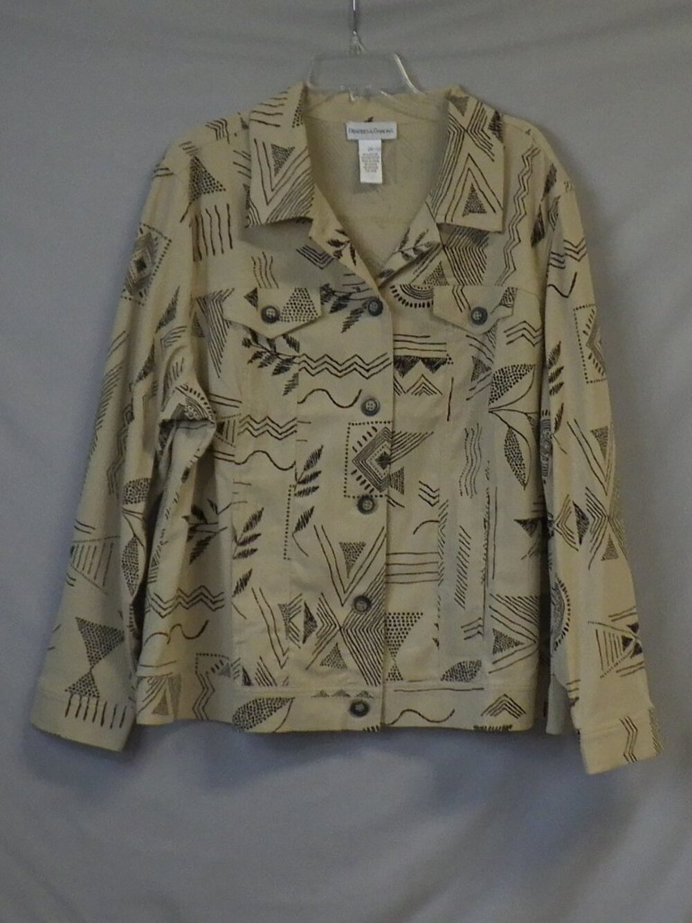 Drapers & Damons Native Southwestern Print Button Down Jacket